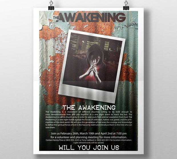 the awakening church youth poster