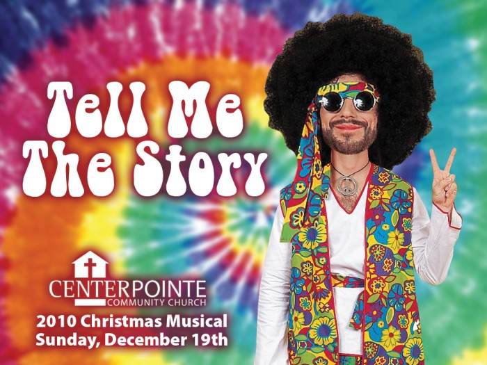 tell me the story christmas musical groovy oldies theme sermon slide