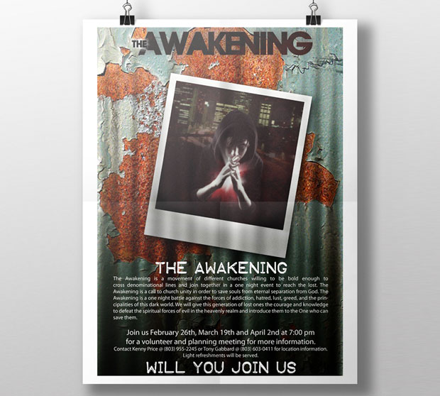 the awakening church youth poster
