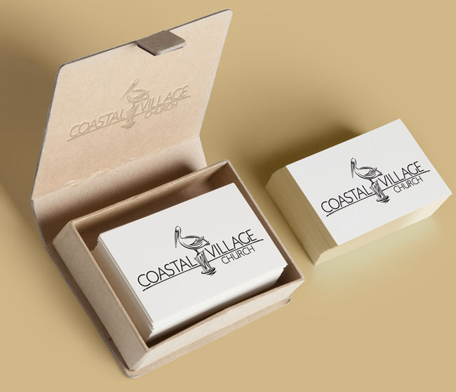 coastal village church brand identity logo