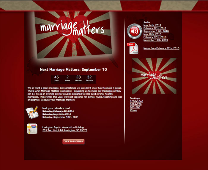 marriage matters page