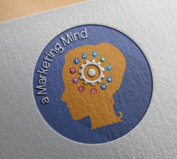 a marketing mind logo design brand identity